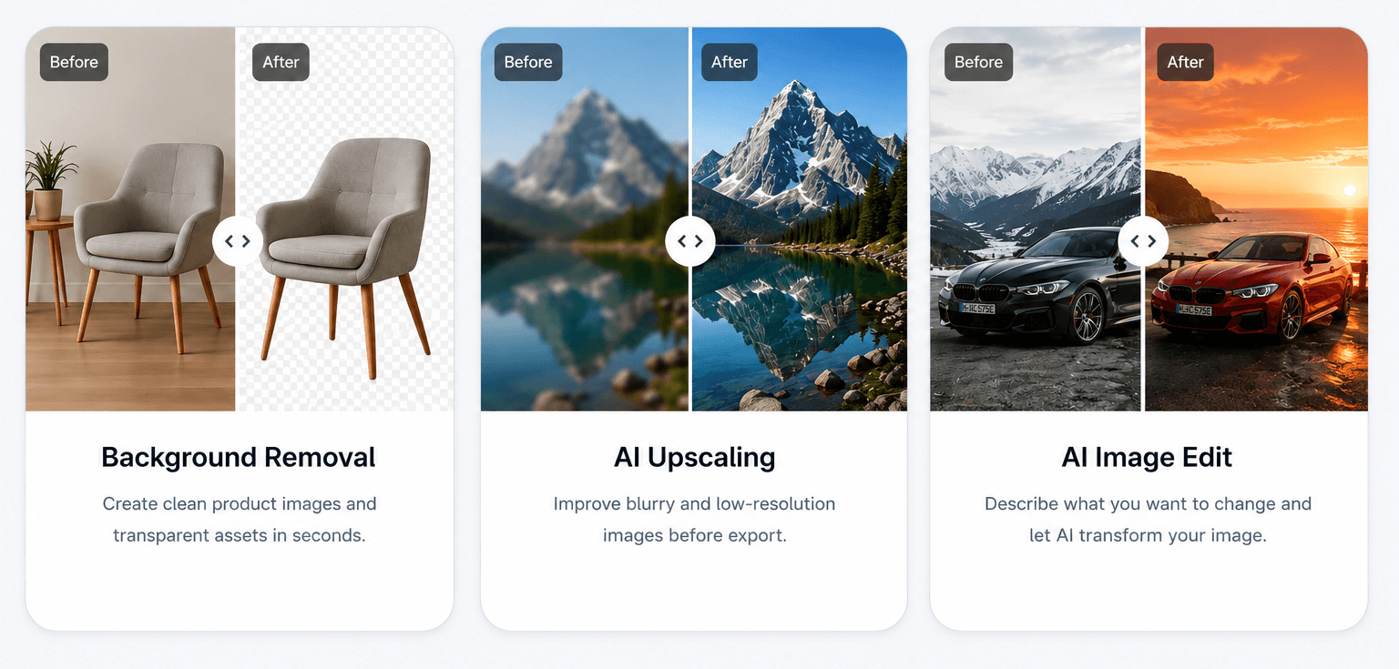 Before and After AI Examples
